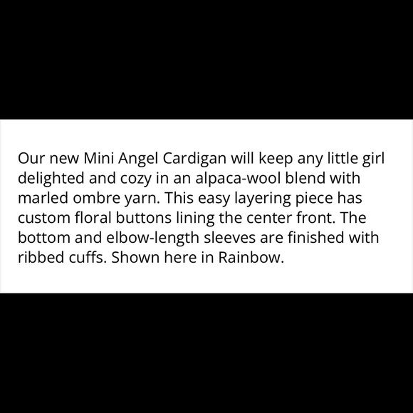 - LOVESHACKFANCY KIDS MINI ANGEL CARDIGAN SIZE 10Y - Picture 14 of 14
